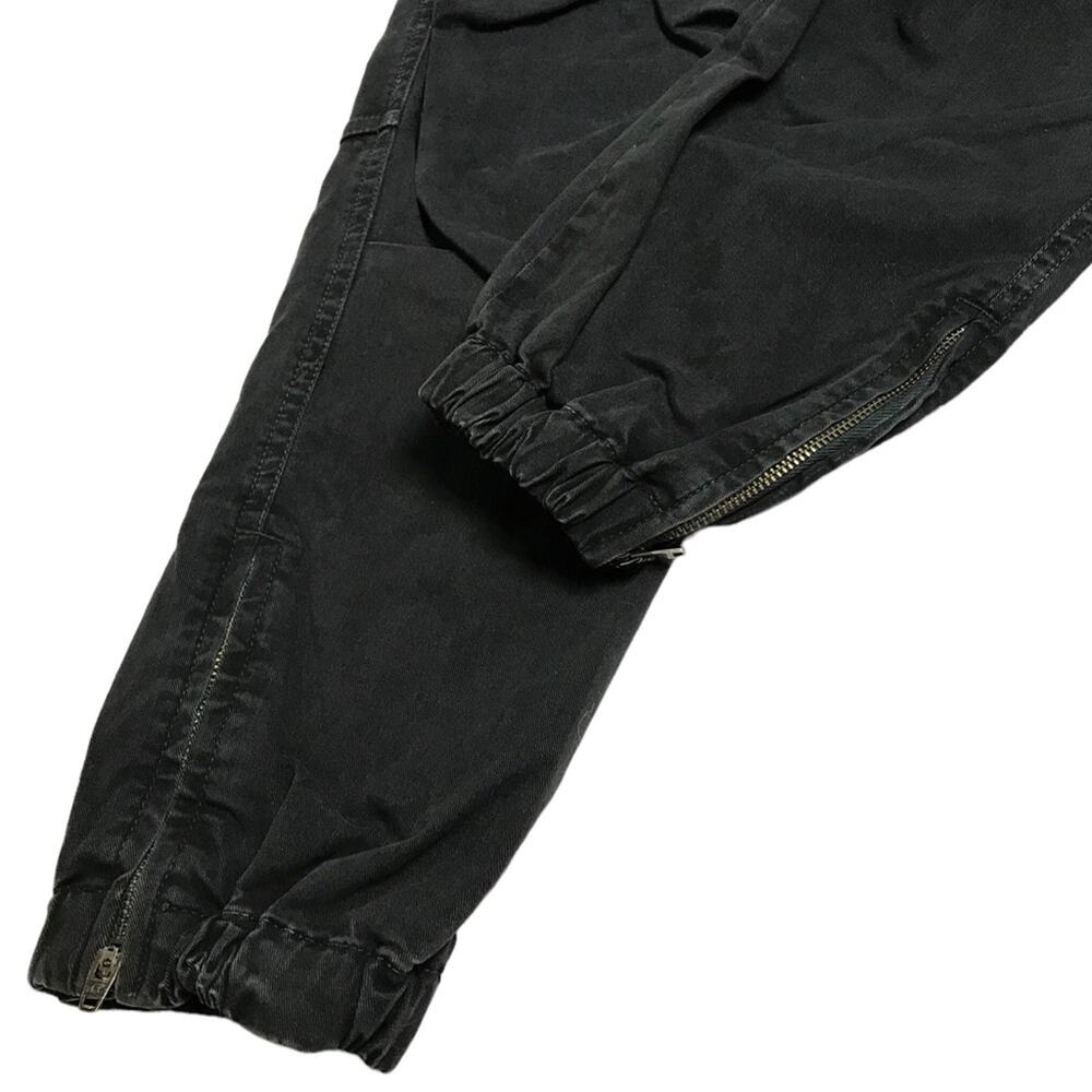 Nili Lotan Cropped Military Jogger Ankle Zipper Carbon Charcoal Black Pants 2 - Picture 7 of 13